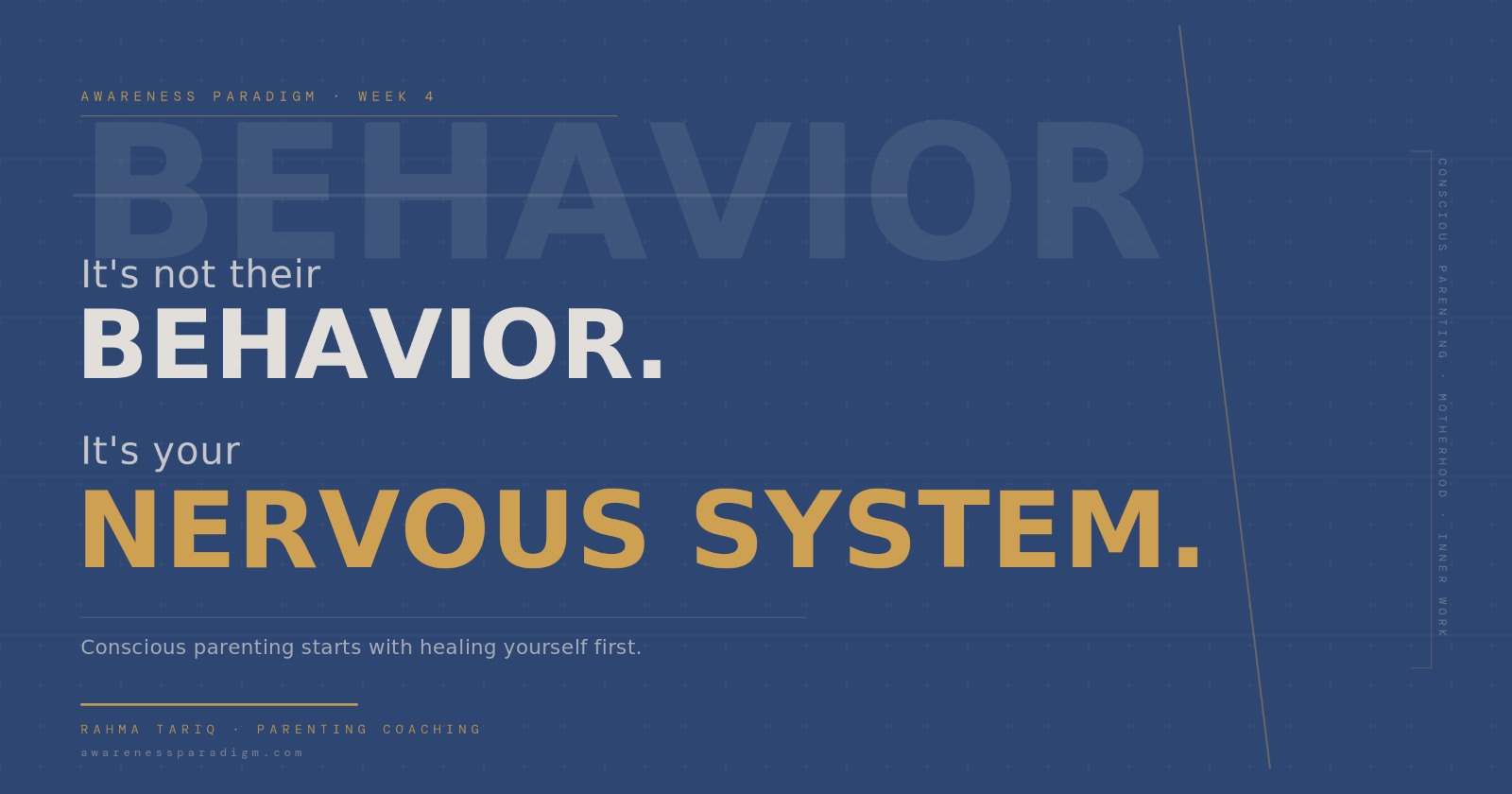 Awareness Paradigm artwork about conscious parenting and the nervous system